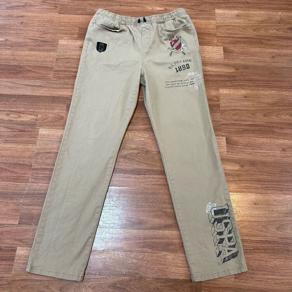 U.S. Polo Assn Tan Straight Leg Pants | Youth Size XXL 18